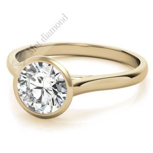 1 karat mozanit taşlı yüzük sıvama model mzn41