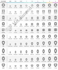 0,50 karat baget mozanit taş  - tasem050