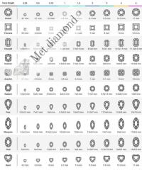 0,80 karat baget mozanit taş -tasem080