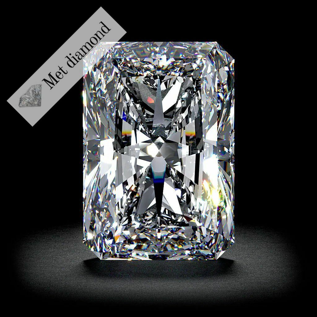 10 karat raidant kesim mozanit taş - tasra1000