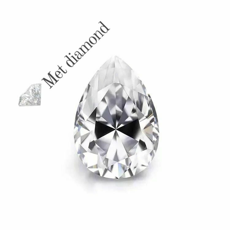 3  karat damla kesim mozanit taş  - taspe300