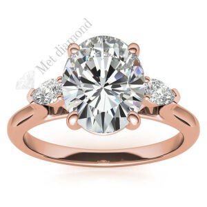 3,60 karat mozanit taşlı yüzük tria-uc012