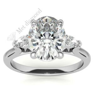 3,60 karat mozanit taşlı yüzük tria-uc012