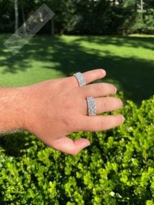 14,00 karat mozanit taşlı tamtur yüzük duble mzy36