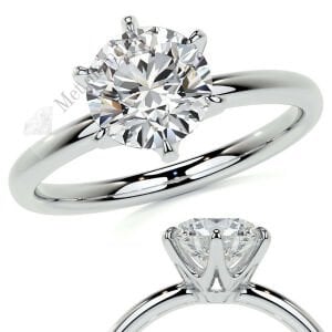 5 karat mozanit taşlı yüzük mzn50