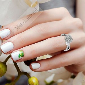 2,50 karat mozanit taşlı yüzük-hly067