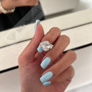 6 Karat mozanit taşlı yüzük ov078