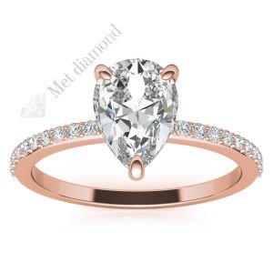 1,30 karat mozanit pırlanta yüzük damla dml47