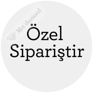 MERVE HANIM İÇİN ÖZEL SİPARİŞ 3 CT MOZANİT