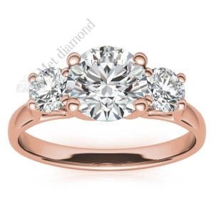 1,60 karat mozanit taşlı yüzük tria uc014