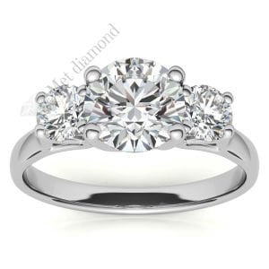 1,60 karat mozanit taşlı yüzük tria uc014