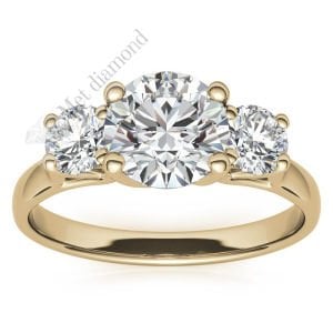 1,60 karat mozanit taşlı yüzük tria uc014