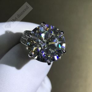 12 karat mozanit taşlı yüzük model-mzn219