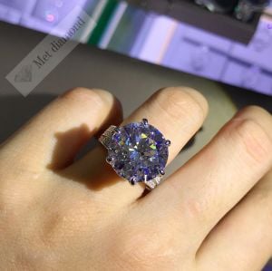 12 karat mozanit taşlı yüzük model-mzn219