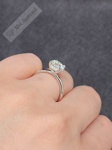 1,50 karat mozanit taşlı yüzük - mzn115