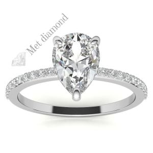 3,30 karat mozanit taşlı yüzük damla - dml47a