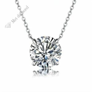 1 karat mozanit pırlanta kolye- kol03