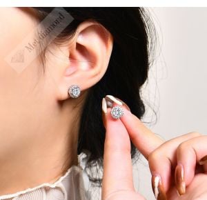 1 karat  mozanit taşlı küpe -kup4