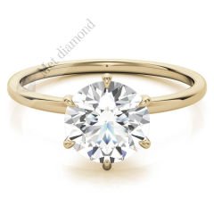 2 karat mozanit taşlı yüzük tifany mzn3