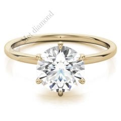 2 karat mozanit taşlı yüzük tifany mzn3