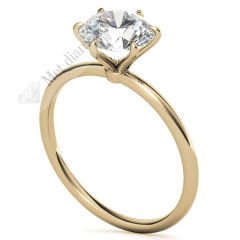 2 karat mozanit taşlı yüzük tifany model