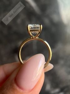 5 karat mozanit taşlı tek taş yüzük - bgt78