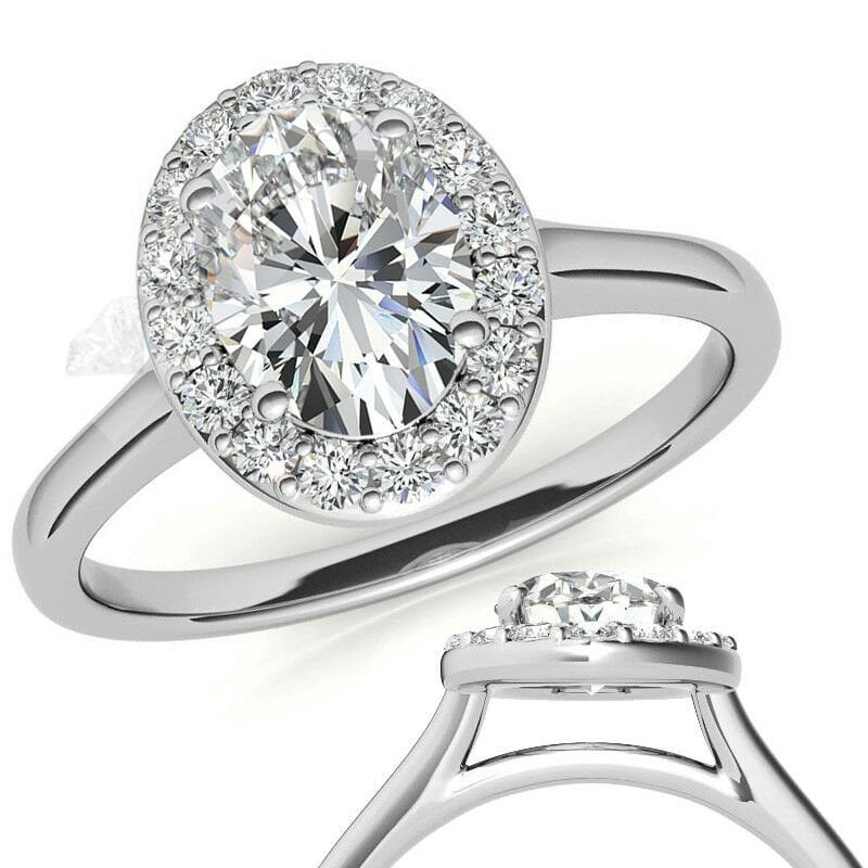 1,20 karat mozanit taşlı yüzük halo model hly16