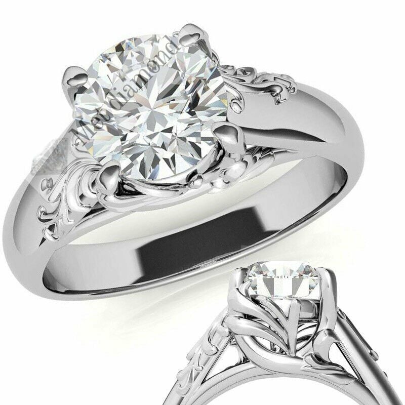 2 karat mozanit pırlanta yüzük mzn53a