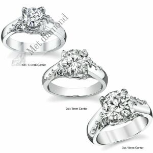 2 karat mozanit pırlanta yüzük mzn53a