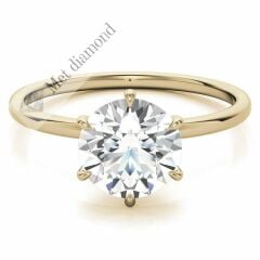 3 karat mozanit taşlı yüzük tifany model