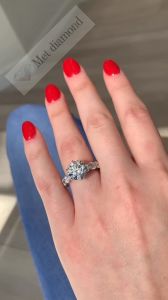 4 karat mozanit taşı yüzük - mzn400