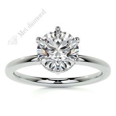 3 karat mozanit taşlı yüzük - mzn4