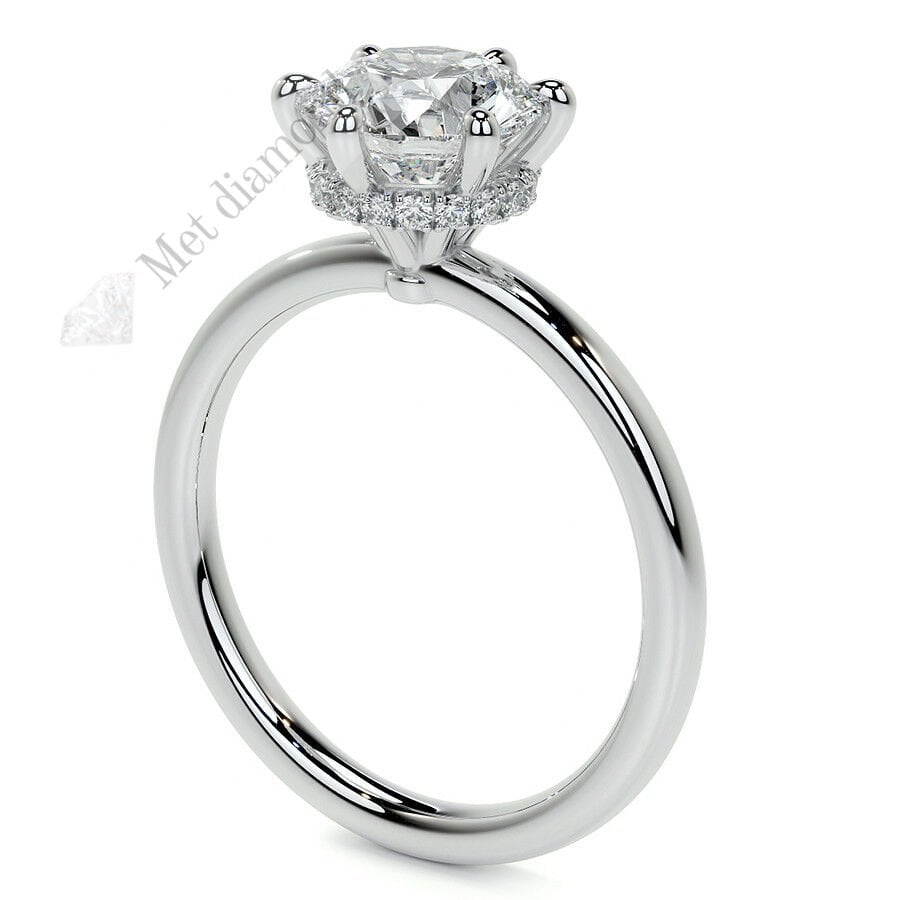 3 karat mozanit taşlı yüzük - mzn4