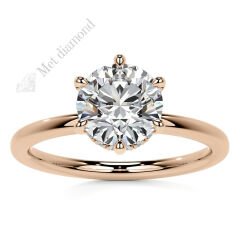 3 karat mozanit taşlı yüzük - mzn4