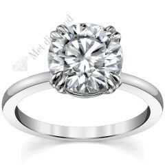 5 karat mozanit pırlanta yüzük tifany model