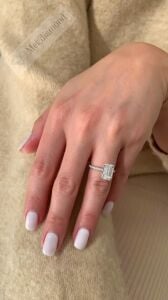 5,30 karat mozanit taşlı yüzük bgt71