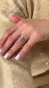 5,30 karat mozanit taşlı yüzük bgt71