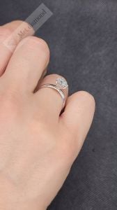 1 karat mozanit taşlı yüzük mzn22a