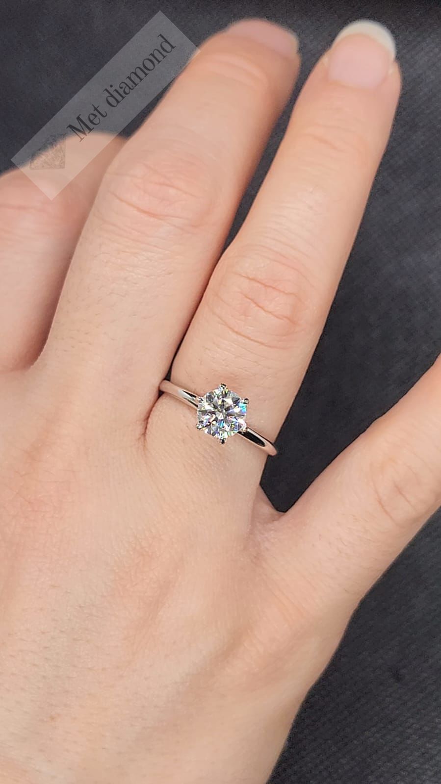 1 karat mozanit taşlı yüzük mzn22a