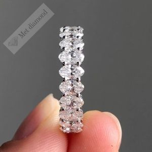 3 karat mozanit taşlı tamtur yüzük oval - mzy39