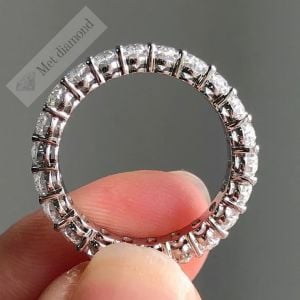 3 karat mozanit taşlı tamtur yüzük oval - mzy39