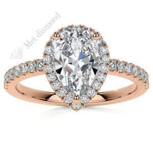 2,50 karat mozanit taşlı yüzük halo model-hly056