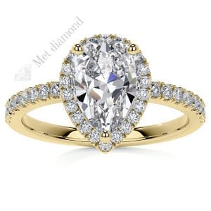 2,50 karat mozanit taşlı yüzük halo model-hly056