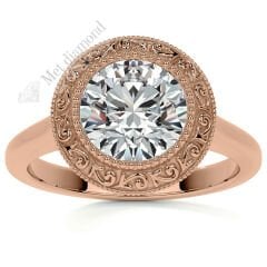 2  karat mozanit taşlı yüzük mzn38