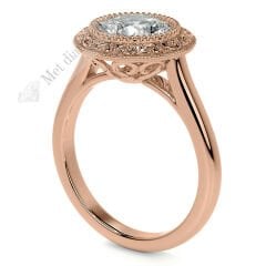 2  karat mozanit taşlı yüzük mzn38