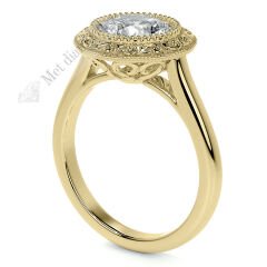 2,50 karat mozanit taşlı yüzük mzn38