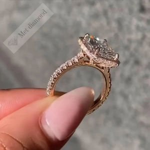 4 karat raidant kesim mozanit taşlı yüzük bgt88