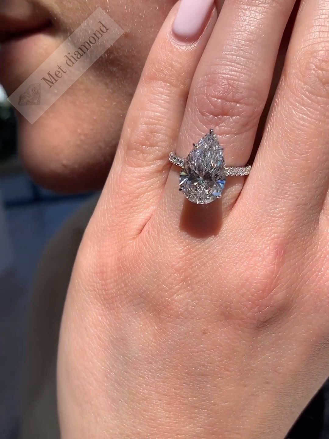 10 karat mozanit tek taş yüzük  dml53