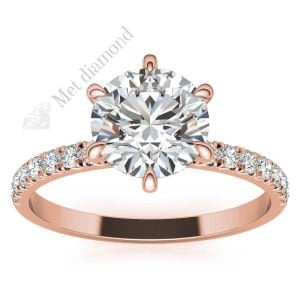 2,70 karat mozanit taşlı tektaş yüzük mzn108a