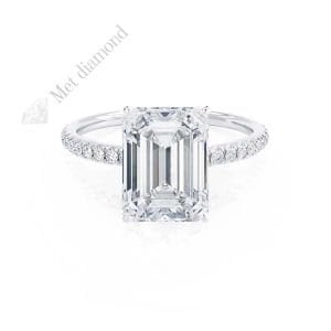 2.30 karat baget mozanit taşlı yüzük bgt325